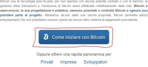 bitcoin inizio