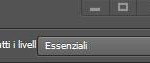 Commutatore area di lavoro Photoshop CC