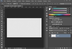 Primo documento vuoto Photoshop CC