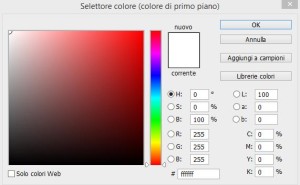 Selettore colore - Photoshop CC