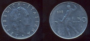 50 lire 1958