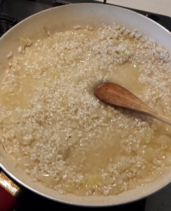 Risotto con spinaci