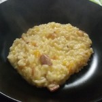 Risotto zucca e speck